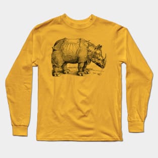 The Rhinoceros (Rhino) Black Long Sleeve T-Shirt